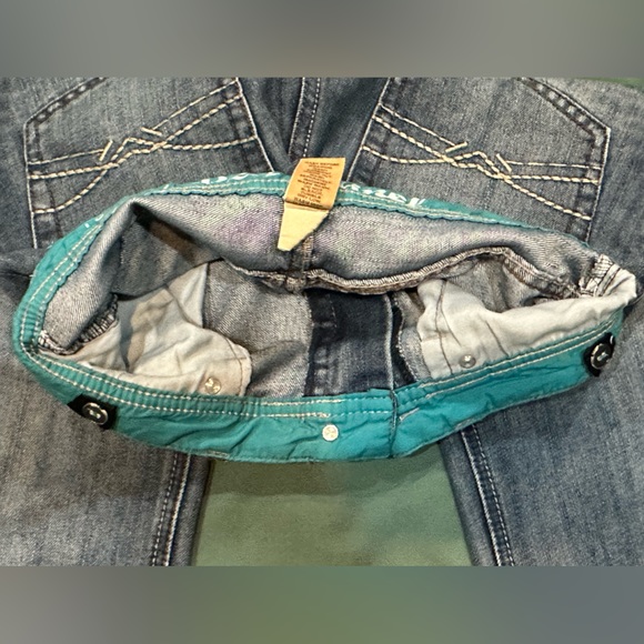 Red Camel blue jeans sz 16 Boys. Whiskered pattern, medium wash denim Adjustable - Picture 8 of 12